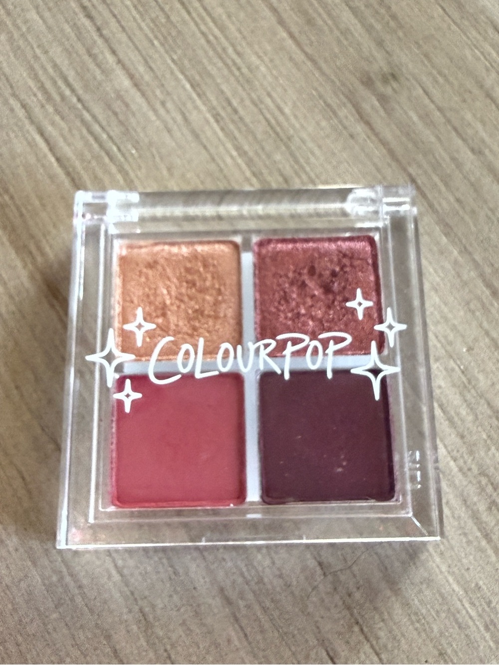 ColourPop "Really Ruby" Pressed Powder Shadow Quad. New.